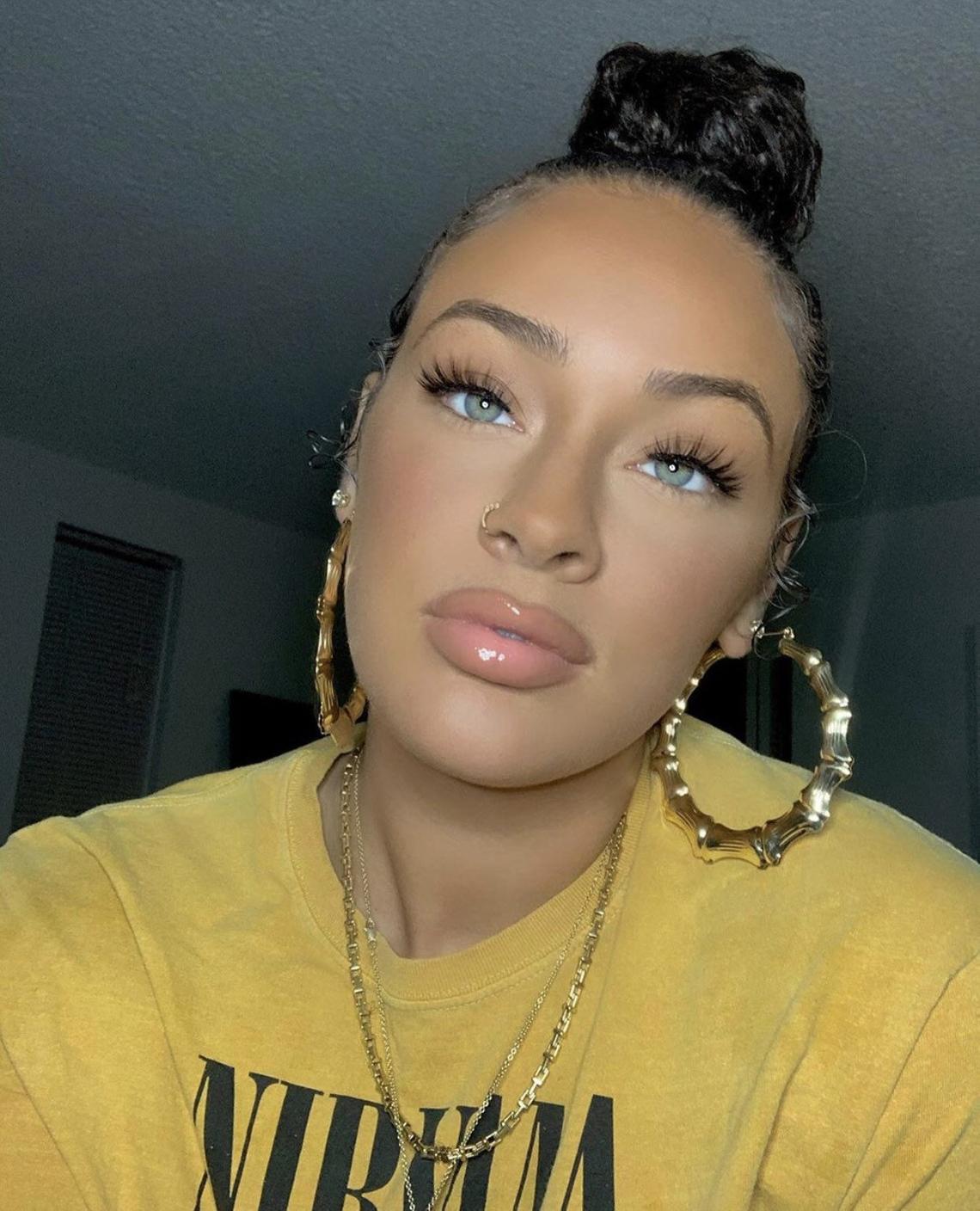 2 inch - 2.5 inch - 3 inch - 3.5 inch - 4 inch Bamboo Earrings - Gold/Silver Bamboo Hoop - Gift for Her Fashion Accessories 90s Costume - Image 4