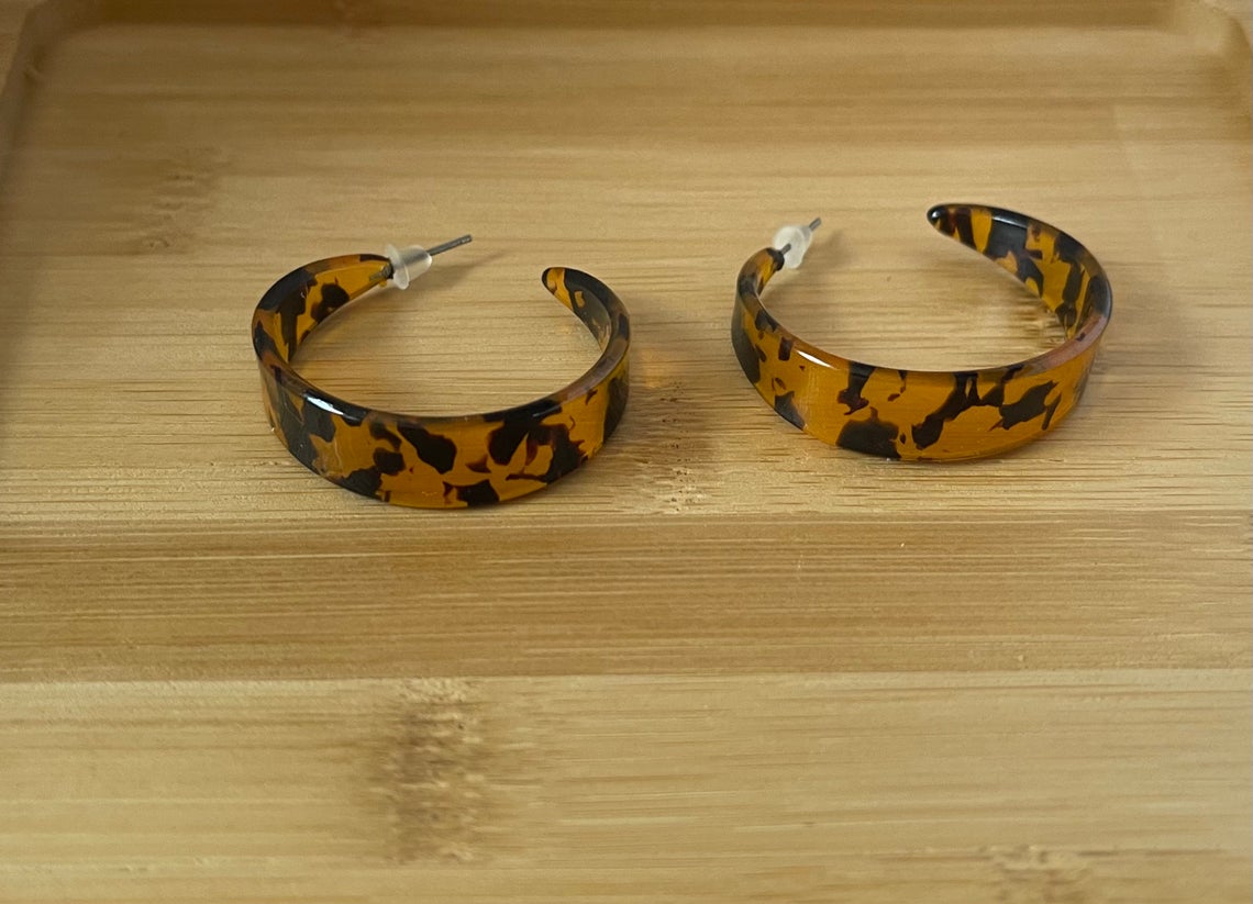 Leopard Print Earrings - 2 inch Leopard Print Hoop Earrings - Gift for Her Fashion Accessories Women Wear - Image 2