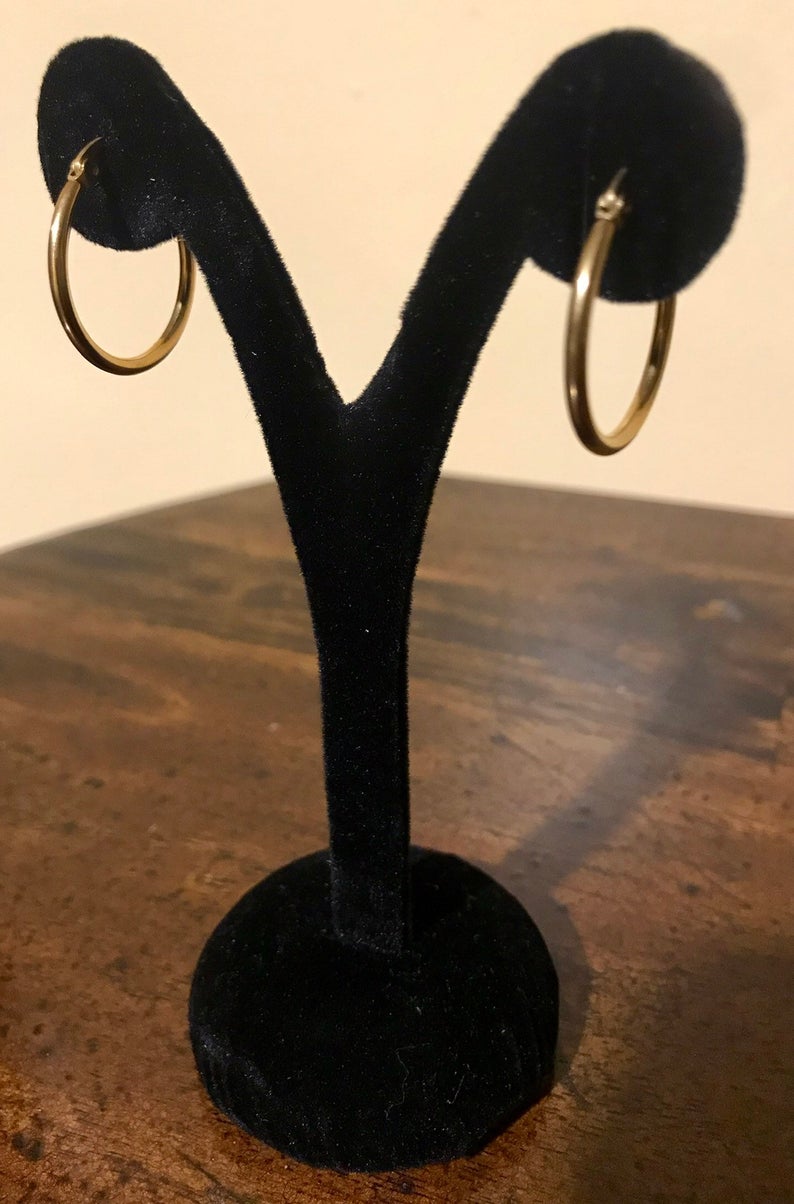 2.5, 2 and 1 inch Hoop Earrings - Gold Style - Gift for Her Fashion Accessories Women Wear - Image 7