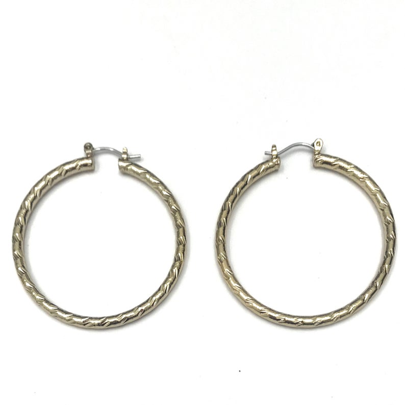 2.5, 2 and 1 inch Hoop Earrings - Gold Style - Gift for Her Fashion Accessories Women Wear