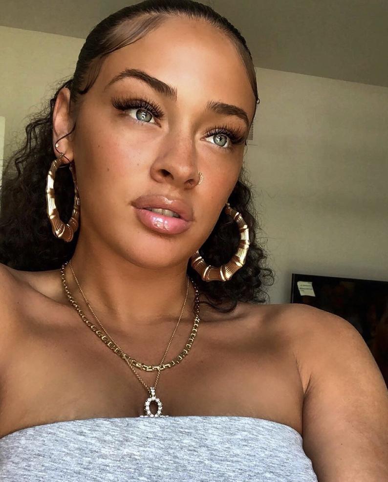 2 inch - 2.5 inch - 3 inch - 3.5 inch - 4 inch Bamboo Earrings - Gold/Silver Bamboo Hoop - Gift for Her Fashion Accessories 90s Costume - Image 5